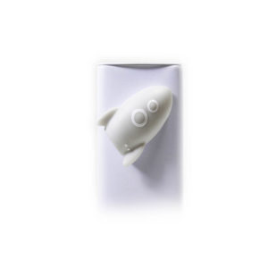 Magneten in de vorm van een witte raket van Atelier Pierre