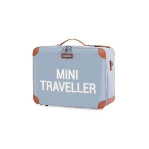 Childhome mini traveller reiskoffer zijkant grijs ecru