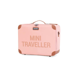 Childhome mini traveller reiskoffer zijkant roze