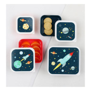 A LITTLE LOVELY COMPANY LUNCH BOX SET SPACE 3