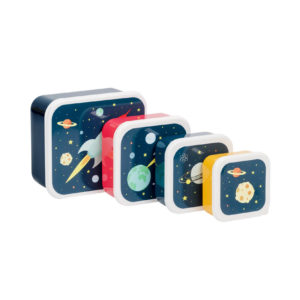 A LITTLE LOVELY COMPANY LUNCH BOX SET SPACE 5