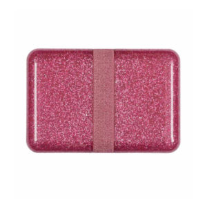 A LITTLE LOVELY COMPANY LUNCHBOX GLITTER PINK 2
