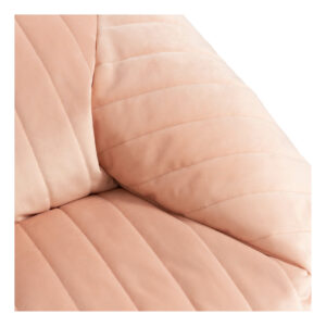 Nobodinoz chelsea velvet beanbag bloom pink detail