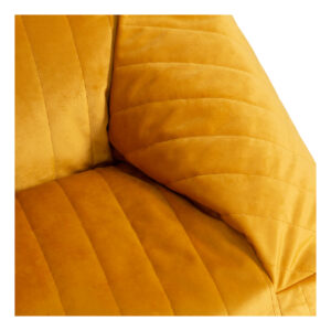 Nobodinoz chelsea velvet beanbag farniente yellow detail