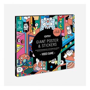 omy poster met stickers video games