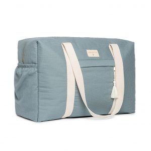 Nobodinoz maternity bag opera stone blue