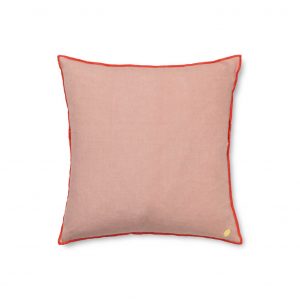 Ferm Living linnen cushion contrast dusty rose