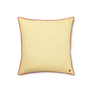 Ferm Living linnen cushion contrast lemon