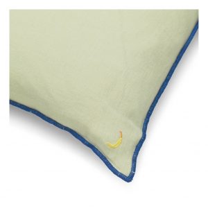 Ferm Living linnen cushion contrast mint detail